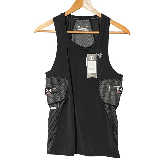 Under Armour Gameday Armour 3-Pad Tank Shirt Baseball Black Adult Small New NWT - Picture 1 of 8